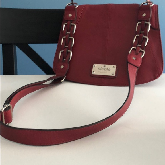 Nicole by Nicole Miller Red Shoulder Bag - Picture 2 of 8